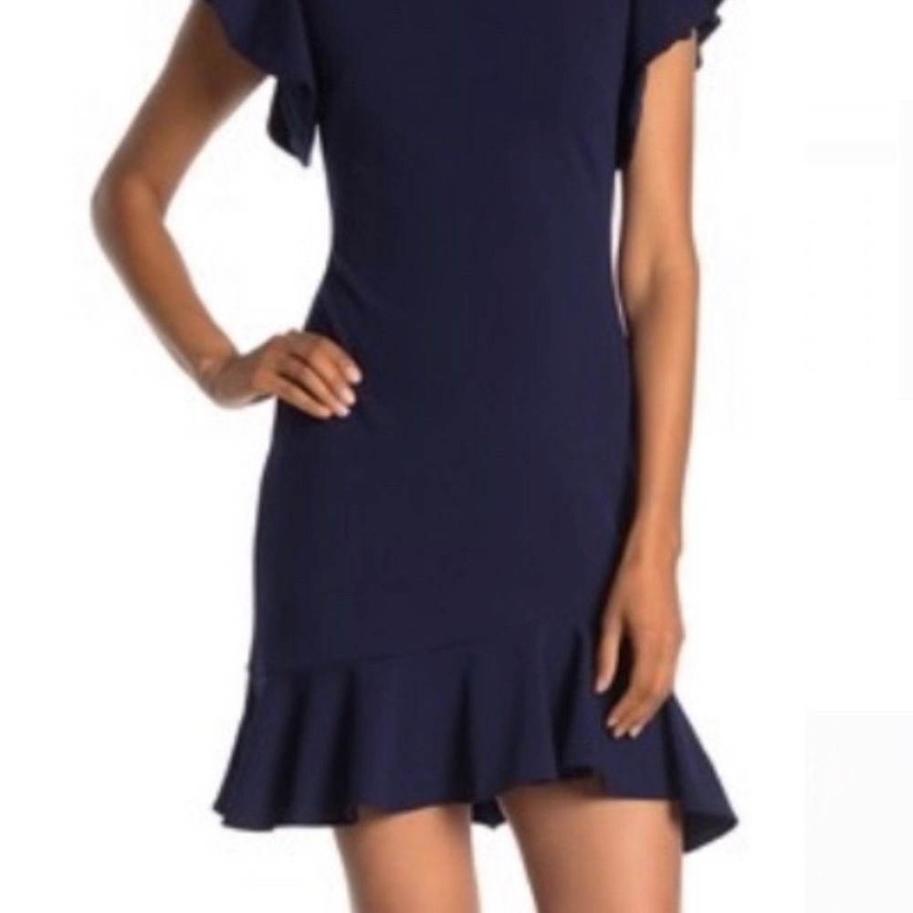 Vince Camuto Solid Scuba Crepe Dress
